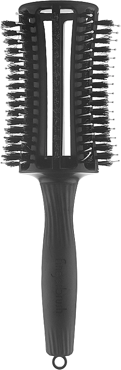 Olivia Garden Брашинг, черный Finger Brush Round Black Extra Large - фото N1