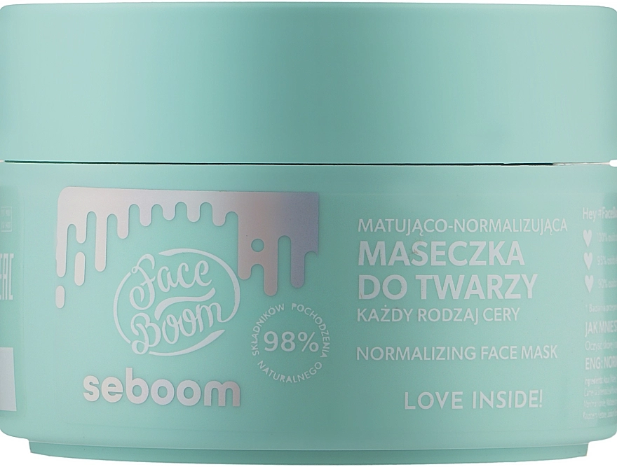 BodyBoom Матирующая-нормализирующая маска для лица FaceBoom Mattifying And Normalizing Face Mask - фото N1