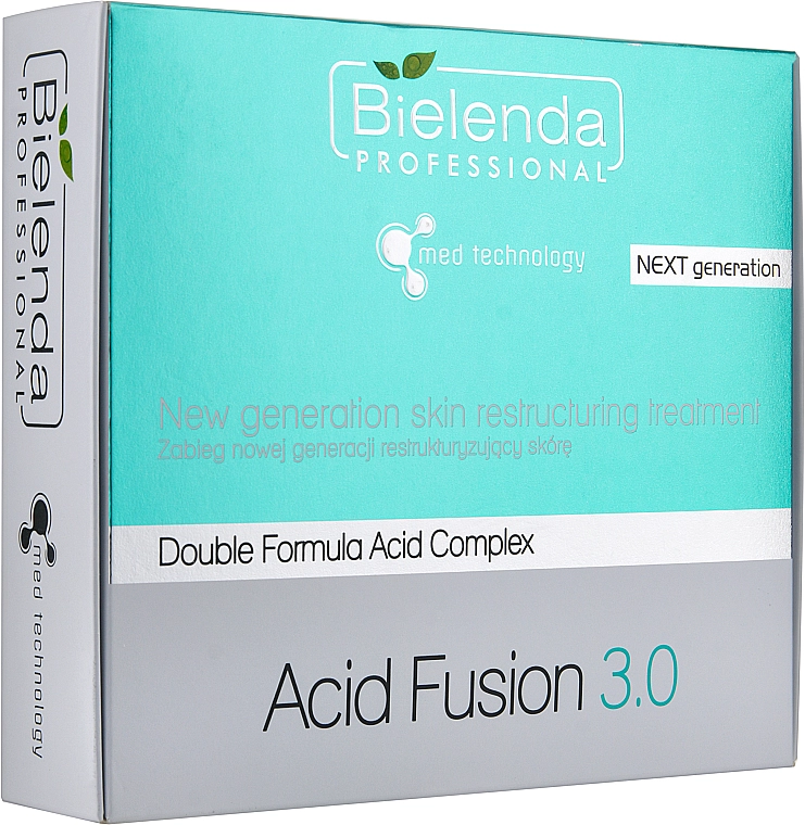 Bielenda Professional Набір Acid Fusion 3.0 Double Formula Acid Complex (powder/5x15g + mask/5x10g + mask/5x20g) * - фото N1