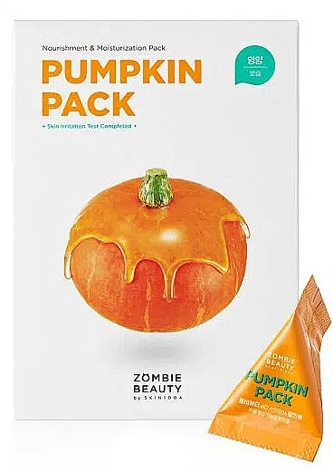 Тыквенная маска для лица - SKIN1004 Zombie Beauty Pumpkin Pack, 4 г, 16 шт - фото N1