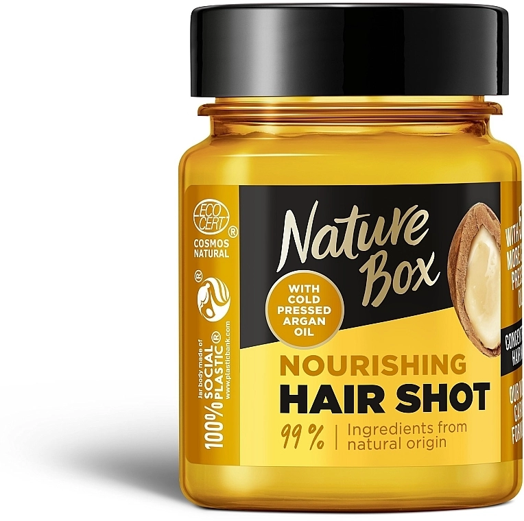 Nature Box Живильна маска для волосся з аргановою олією Argan Oil Nourishing Hair Shot - фото N1