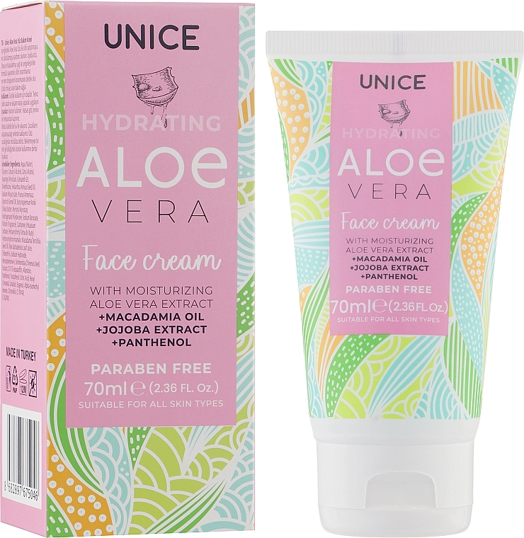 Unice Крем для лица с алоэ вера Hydrating Aloe Vera Face Cream - фото N2