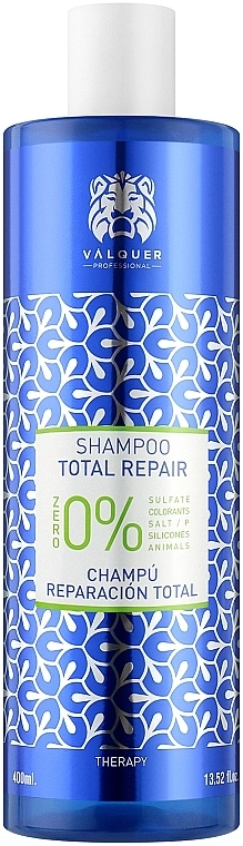 Valquer Шампунь для волосся Total Repair Zero 0% Shampoo - фото N1