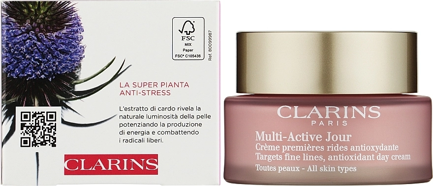 Clarins Денний крем Multi-Active Day Cream For All Skin Types - фото N2