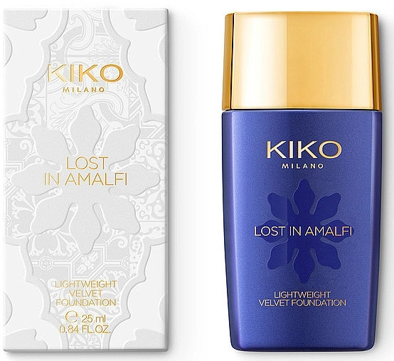 Kiko Milano Kiko Lost In Amalfi Lightweight Velvet Foundation Легка оксамитувата тональна основа - фото N2