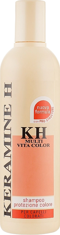 Keramine H Шампунь для окрашенных волос "Мультивитаколор" Shampoo Ristrutturante Multi Vita Color - фото N2