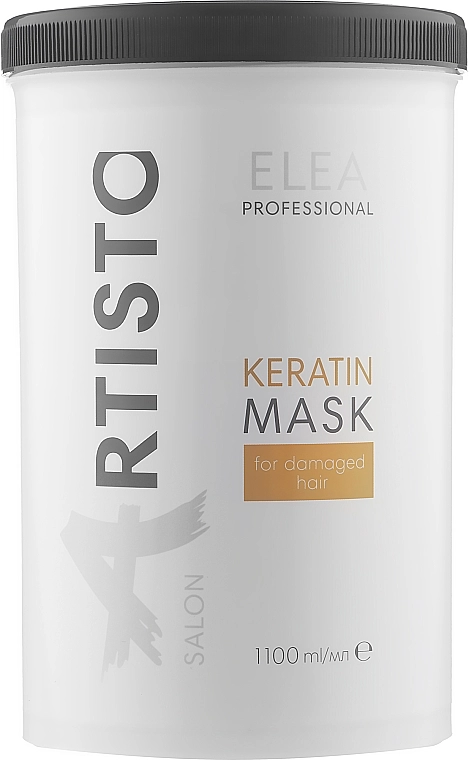 Elea Professional Маска реструктурирующая для волос Artisto Salon Keratin Mask For Damaged Hair - фото N3