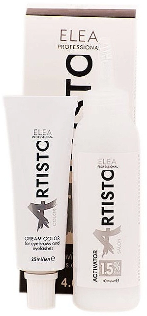 Elea Professional Artisto Cream Color For Eyebrows And Eyelashes Фарба для брів і вій - фото N1