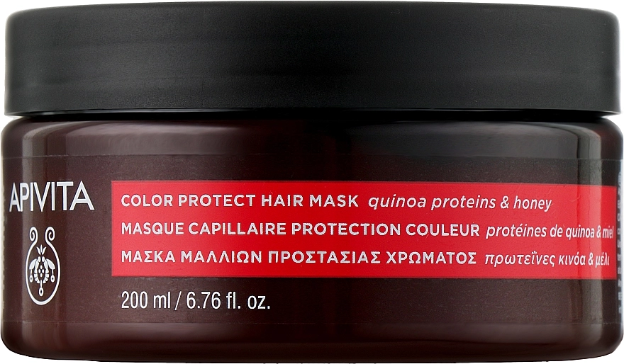 Apivita Маска для фарбованого волосся "Захист кольору з соняхом і медом" Color Protection Hair Mask With Hunflower & Holey - фото N1