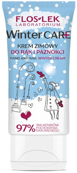 Floslek Защитный зимний крем для рук и ногтей Winter Care Hand And Nail Winter Cream - фото N1