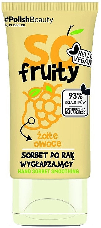 Floslek Сорбет для рук "Жовті ягоди" So! Fruity Hand Sorbet Moisturizing Yellow Fruits - фото N1