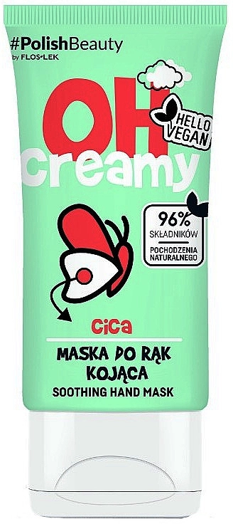 Floslek Маска для рук, успокаивающая Oh! Creamy Soothing Hand Mask Cica - фото N1