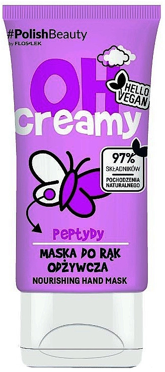 Floslek Маска для рук, живильна Oh! Creamy Nourishing Hand Mask Peptides - фото N1