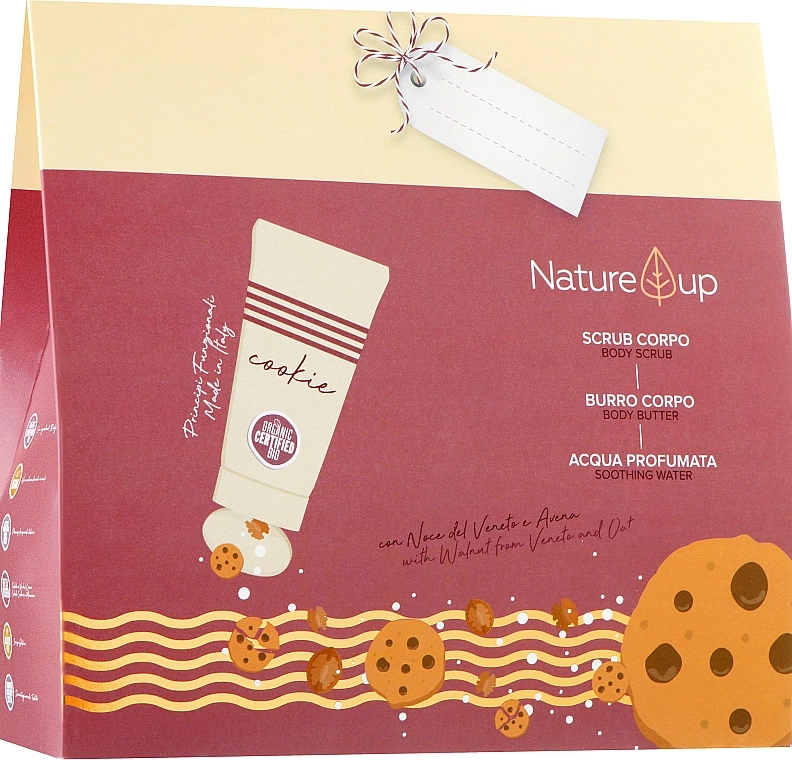 Bema Cosmetici Набір Nature Up Cookie (arom/water/100ml + b/scr/200ml + butter/200ml) - фото N1