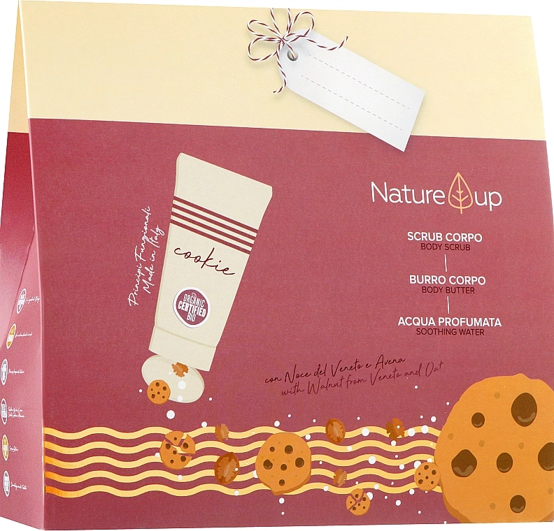 Bema Cosmetici Набор Nature Up Cookie (arom/water/100ml + b/scr/200ml + butter/200ml) - фото N1