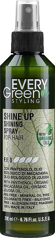 EveryGreen Спрей для волос Shine Up Shinning Spray, 200ml - фото N1