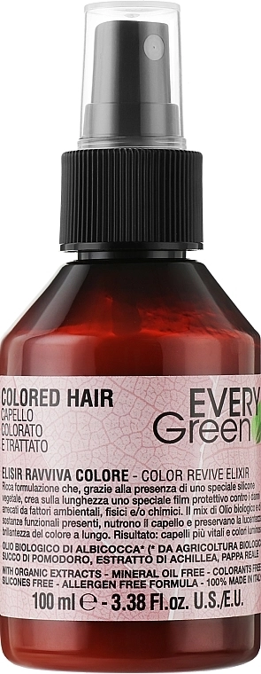 Dikson Еліксир для оживлення кольору фарбованого волосся Every Green Elisir Ravviva Colore - фото N1