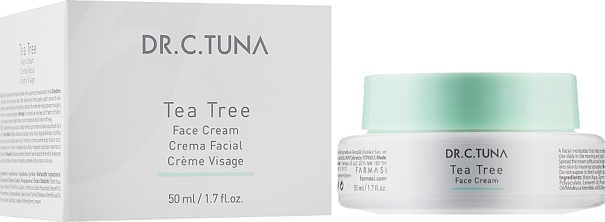 Farmasi Крем для обличчя з олією чайного дерева Dr. C. Tuna Tea Tree Face Cream - фото N2