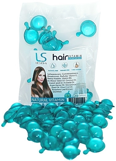 Lesasha Тайские капсулы для волос c водорослями Hair Serum Vitamin Seaweed - фото N2