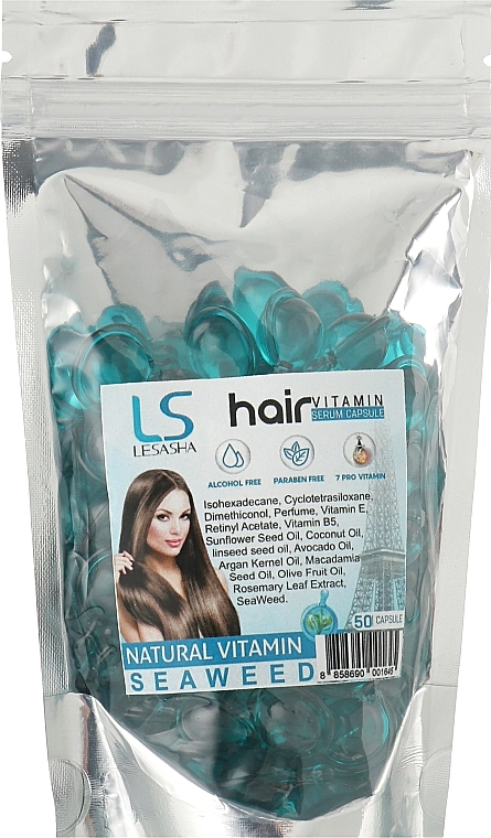 Lesasha Тайские капсулы для волос c водорослями Hair Serum Vitamin Seaweed - фото N5