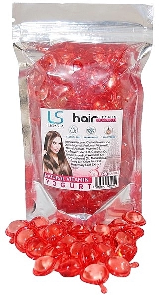 Lesasha Тайские капсулы для волос c йогуртом Hair Serum Vitamin Yogurt - фото N3