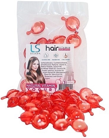 Lesasha Тайські капсули для волосся з йогуртом Hair Serum Vitamin Yogurt - фото N1