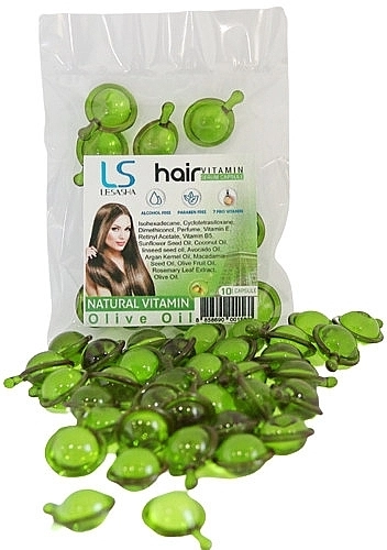 Lesasha Тайские капсулы для волос c оливковым маслом Hair Serum Vitamin Olive Oil - фото N1