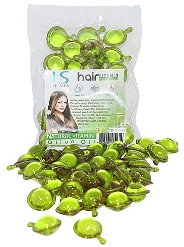 Lesasha Тайські капсули для волосся з оливковою олією Hair Serum Vitamin Olive Oil - фото N2