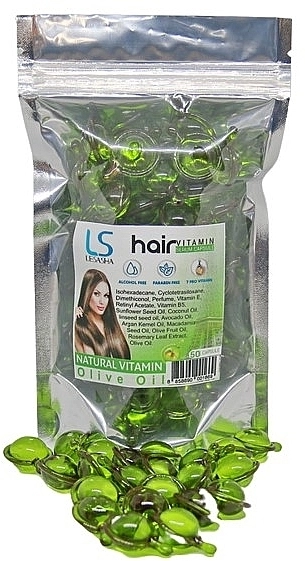 Lesasha Тайские капсулы для волос c оливковым маслом Hair Serum Vitamin Olive Oil - фото N3