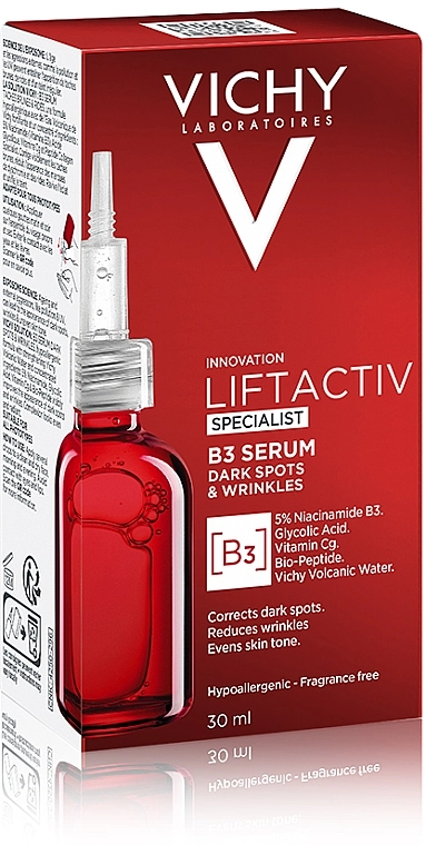 Vichy Сироватка проти пігментних плям та зморшок шкіри обличчя Liftactiv Specialist B3 Serum - фото N4