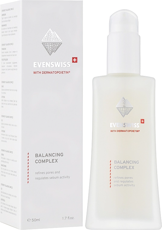 Evenswiss Балансувальна сироватка для жирної шкіри Skin Defence Serum-Balancing Complex - фото N2