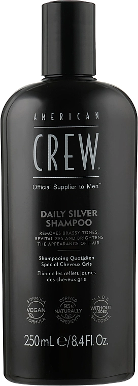 American Crew Шампунь для сивого волосся Daily Silver Shampoo - фото N1
