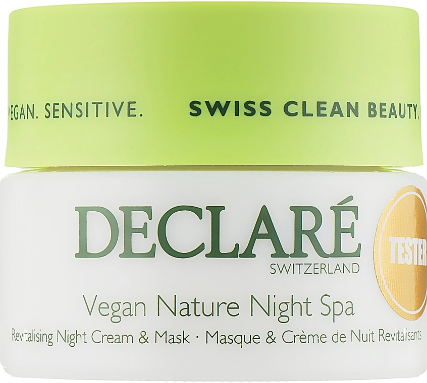 Declare Нічний крем-маска для обличчя Vegan Nature Night Spa (тестер) - фото N1