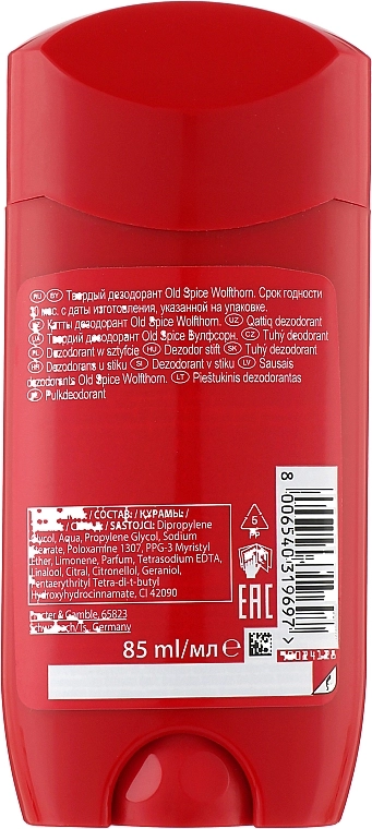 OLD SPICE Твердый дезодорант без алюминия Wolfthorn Deodorant Stick - фото N2