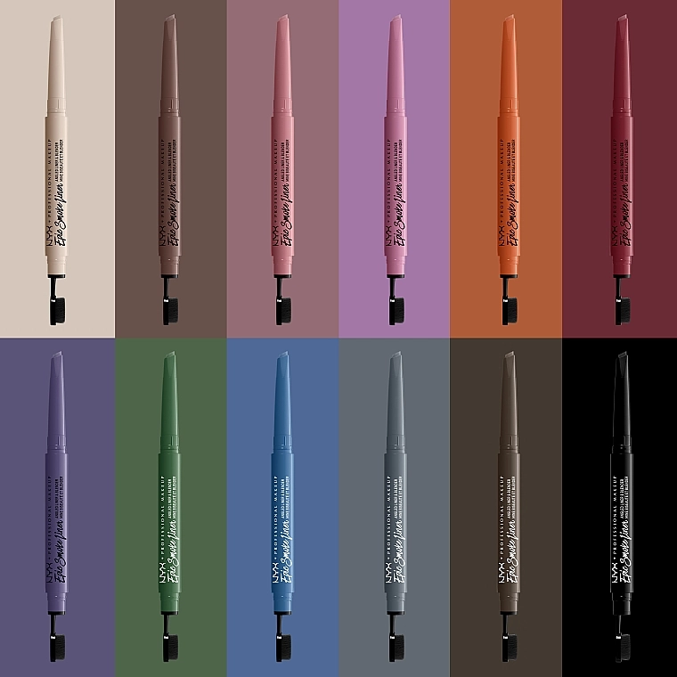 NYX Professional Makeup Epic Smoke Подводка-карандаш со щеточкой для растушевки - фото N5
