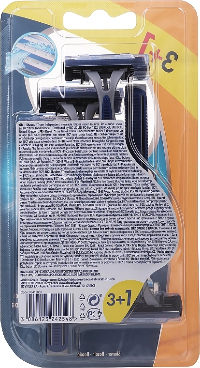 BIC Мужской станок для бритья, 4 шт Flex 3 Classic - фото N2