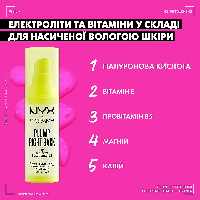 NYX Professional Makeup Plump Right Back Праймер-сыворотка - фото N7