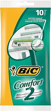 BIC Мужской станок для бритья , 10 шт Comfort 2 - фото N1