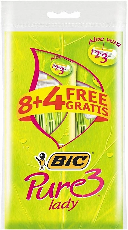 BIC Жіночий станок для гоління, 12 шт. Pure 3 Lady - фото N2