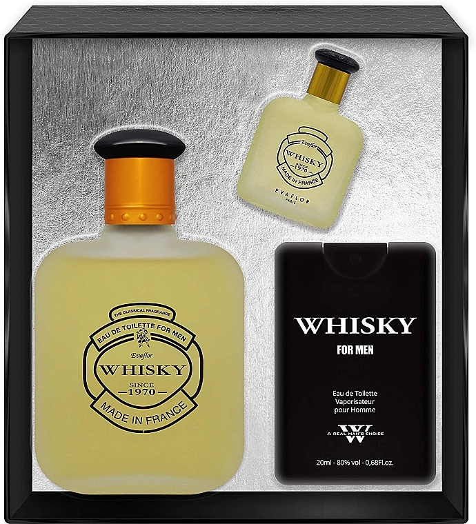 Evaflor Whisky Набір (edt/100ml + mini/7.5ml + mini/20ml) - фото N1