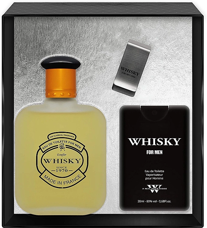 Evaflor Whisky Набір (edt/100ml + mini/20ml + acc.) - фото N1