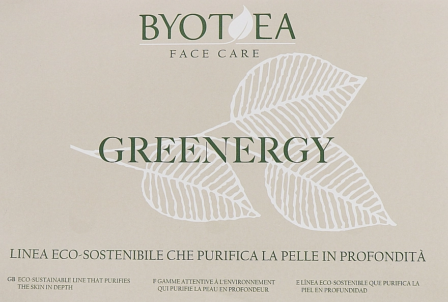 Byothea Набір у буклеті Byotea Greenergy Purity Trio (gel/3ml + mask/scrub/7ml + cr/3ml) - фото N1