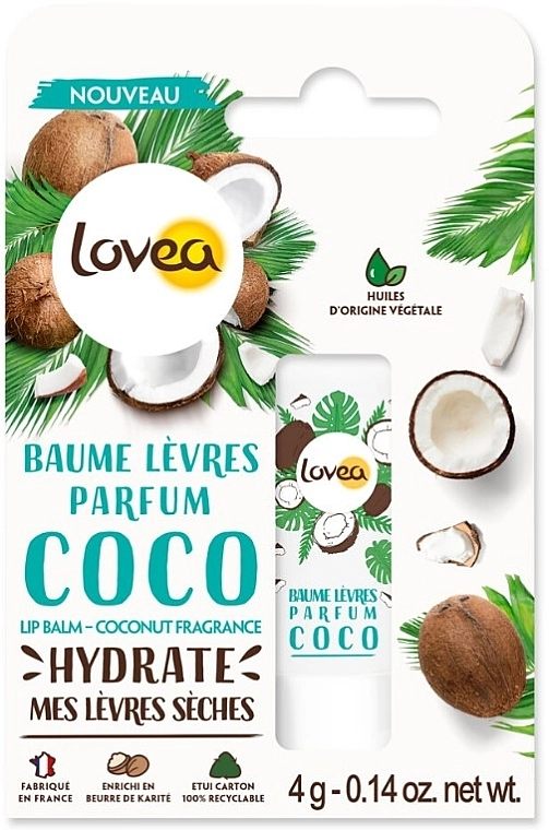 Lovea Бальзам для губ "Кокос" Lip Balm Coconut Fragrance - фото N1