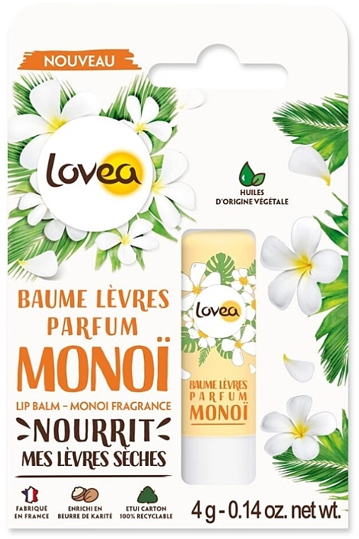 Lovea Бальзам для губ "Монои" Lip Balm Monoi Fragrance - фото N1