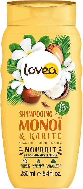 Lovea Шампунь для волосся "Моної й масло ши" Shampoo Monoi & Shea - фото N1