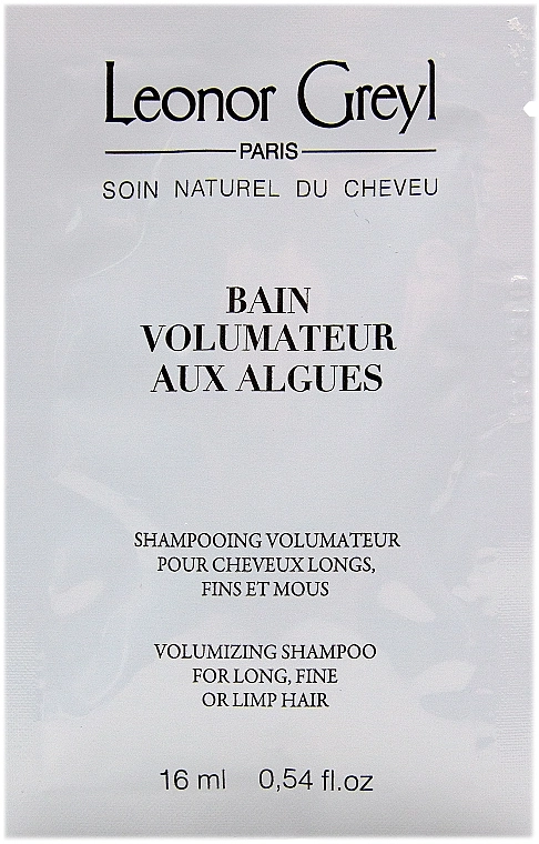 Leonor Greyl Шампунь с водорослями для придания объема Bain Volumateur aux Algues (пробник) - фото N1
