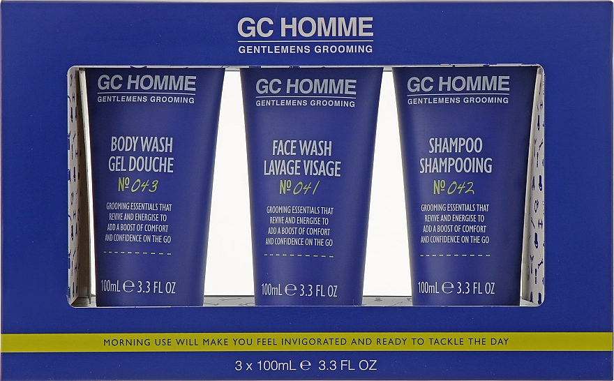 Grace Cole Набір GC Homme Sport Clean Cut (gel/100ml + shm/100ml + sh/gel/100ml) * - фото N1