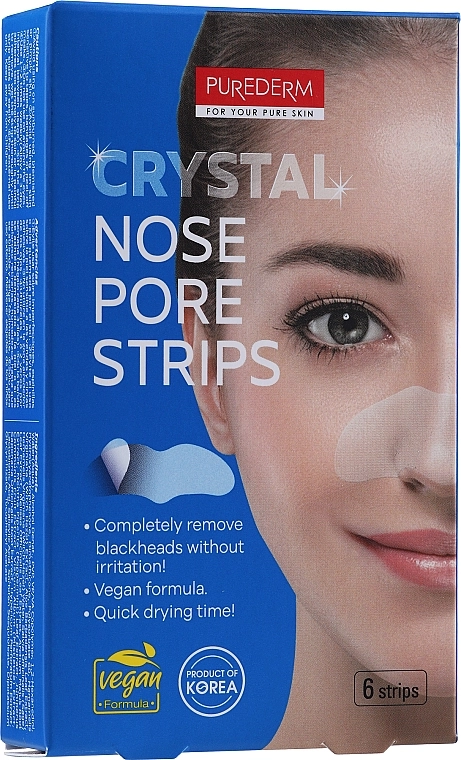 Purederm Очищувальні пластирі для носа «Paraben Free» Nose Pore Strips - фото N1