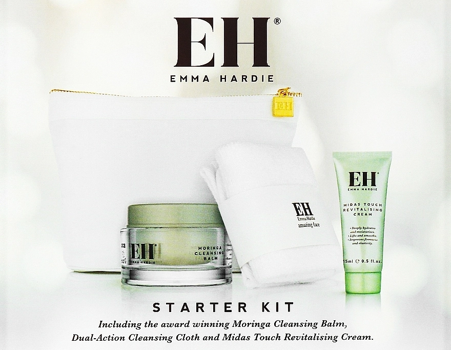 Emma Hardie Набір Starter Kit (f/balm/50ml + cloth/1pcs + f/cr/15ml + bag) - фото N1