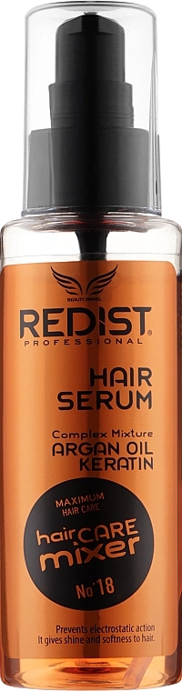 Redist Professional Ухаживающая сыворотка для волос с кератином и аргановым маслом Hair Serum Argan Oil Keratin - фото N1